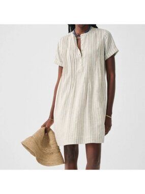 Faherty Gemina Linen Shift Dress
